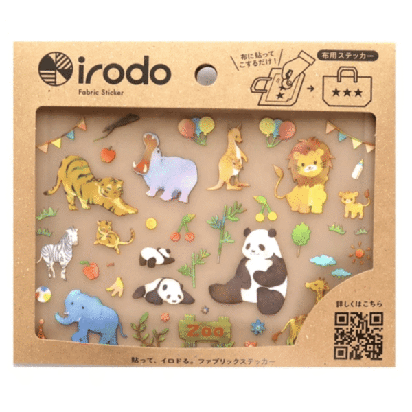 Fabric Sticker Set Animals / irodo